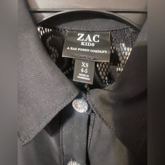 Zac Kids lace sleeve button up dress! NWT 
XS (4/5) - Picture 3 of 4